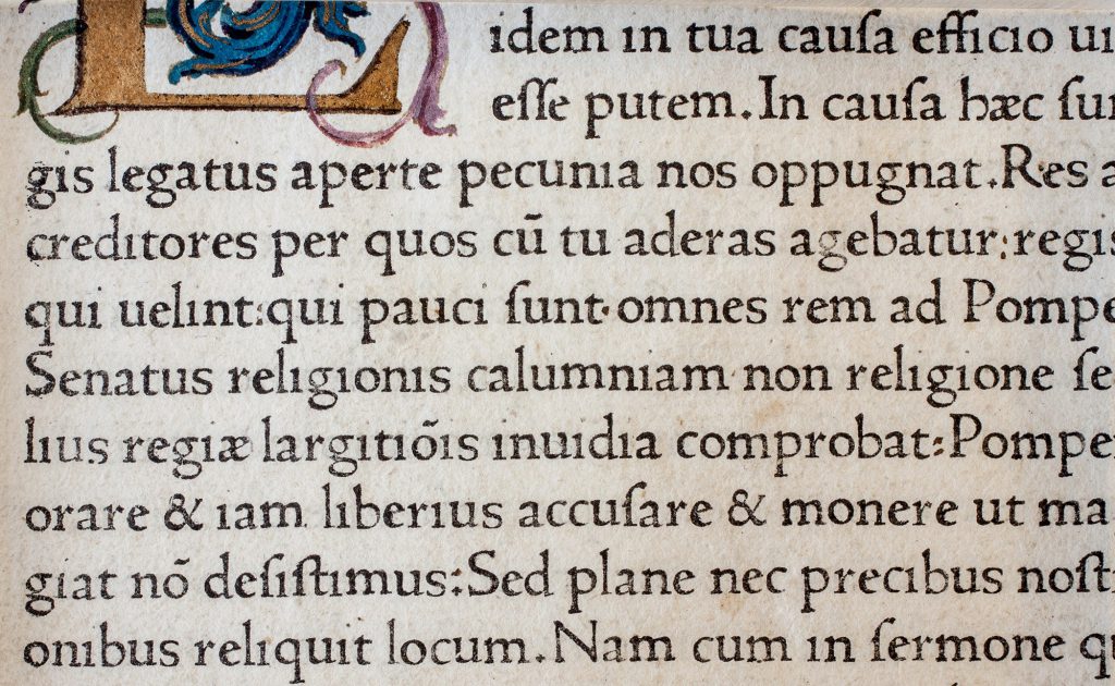 La romana de Castaldi, usada por la sociedad Castaldi-Zarotto (Castaldi 115R), Milán 1472.