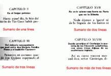 Tratado clásico de tipografía: 21 Sumarios y textos