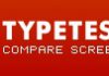Typetester compara las fuentes en pantalla