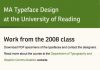 Trabajos del master de diseño tipográfico de la Universidad de Reading