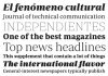 Periódico Text y Display. Con auténtico sabor español
