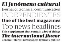 Periódico Text y Display. Con auténtico sabor español