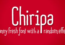 Chiripa, una tipografía muy fresca
